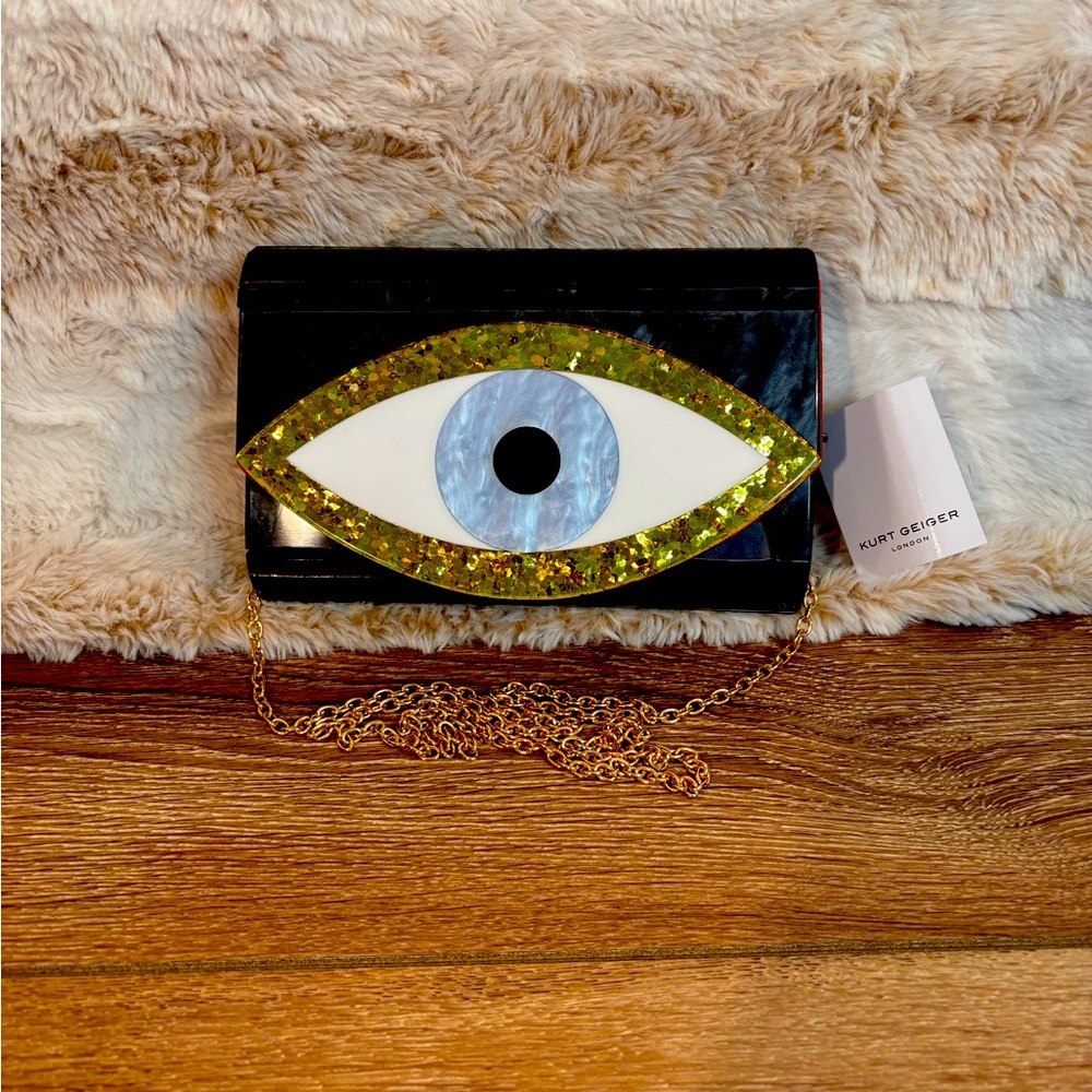 EVIL EYE CLUTCH BAG NWT